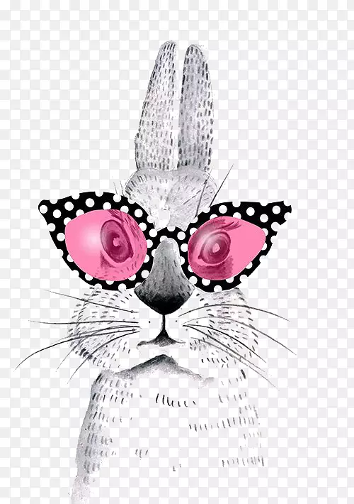 复活节兔子行军兔荷兰兔卡通兔
