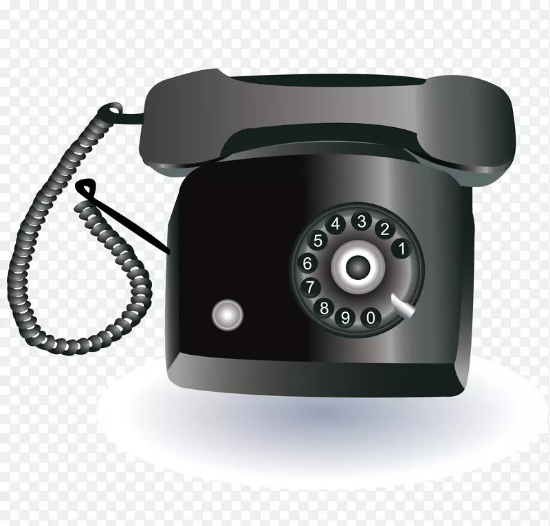 电话黑莓经典固定电话-黑色电话