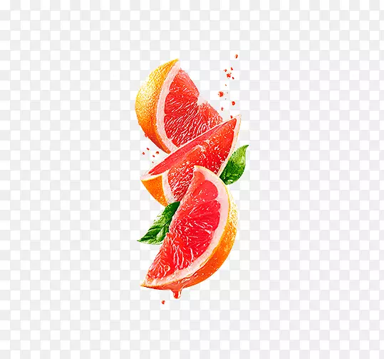 柚子橙子剪贴画-红色，橙色材料