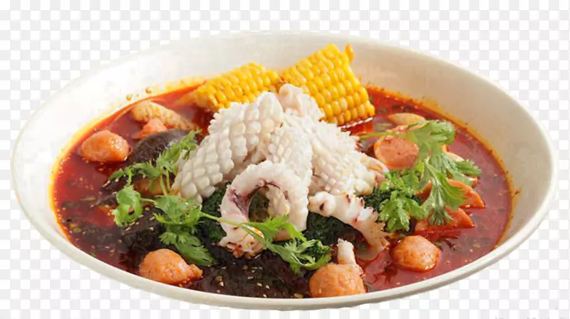 泰国咖喱热汤香料海鲜冬荫汤