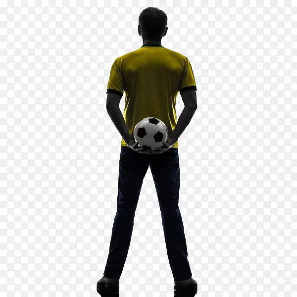 足球运动员足球队摄影剪影-与足球有关的人