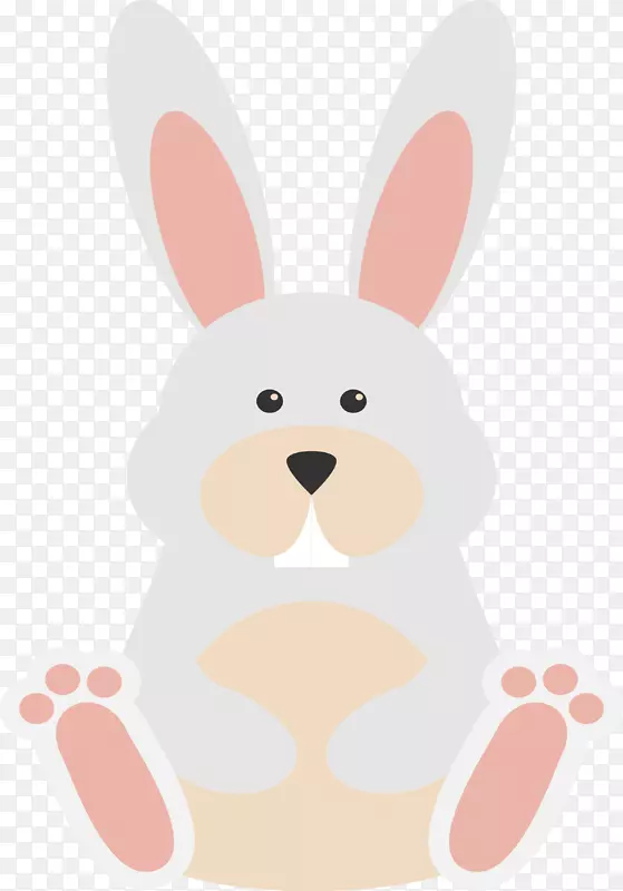 欧洲兔纸贴画卡通兔贴纸