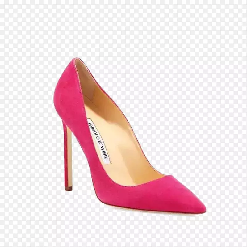 鞋高跟鞋设计师粉色玫瑰牌高跟鞋马诺洛