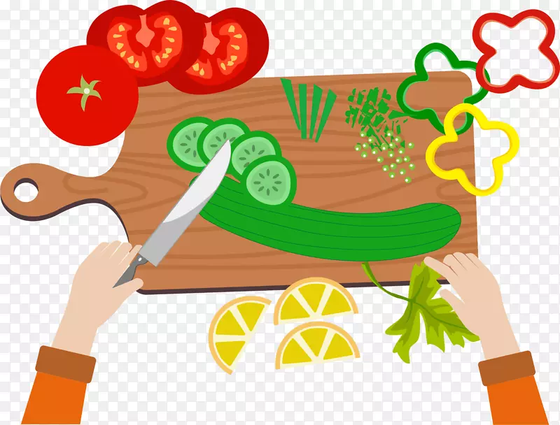 蔬菜沙拉夹艺术-自制蔬菜沙拉
