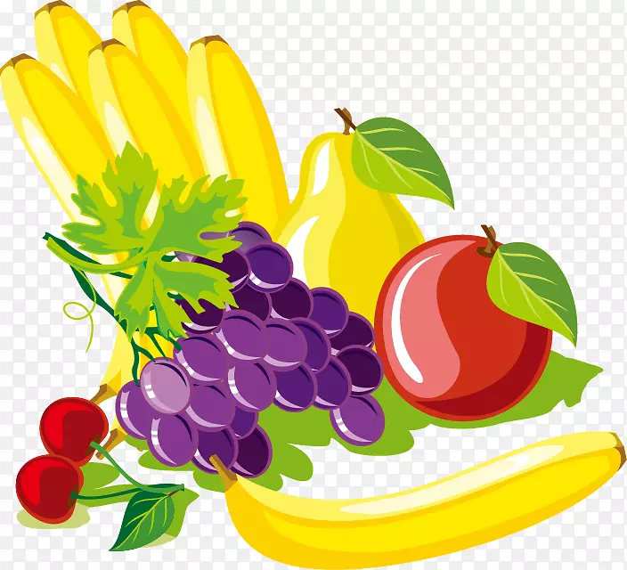 水果蔬菜食品插图-精美的水果和蔬菜