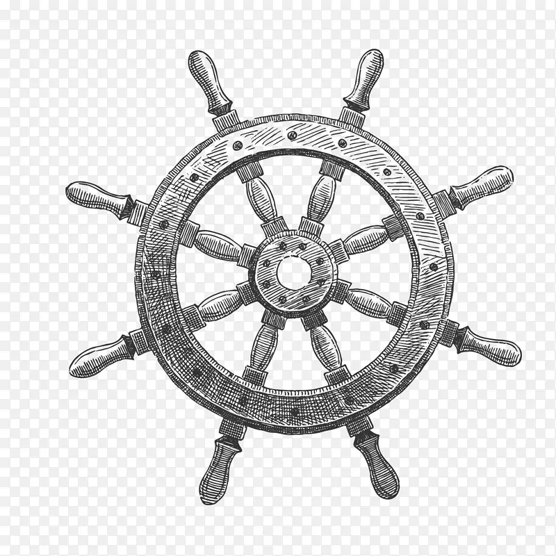 船舶轮海运舵-航海元件