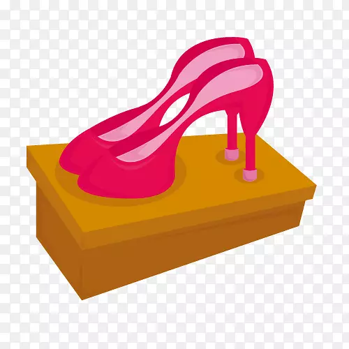 高跟鞋剪贴画-粉红色高跟鞋材料免费下载