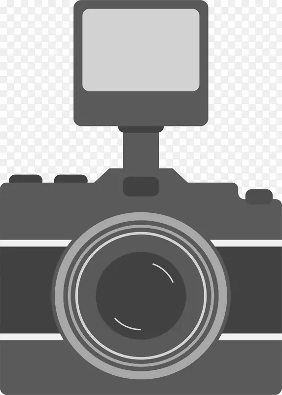 数码相机镜头单镜头反射式照相机灰色单反相机