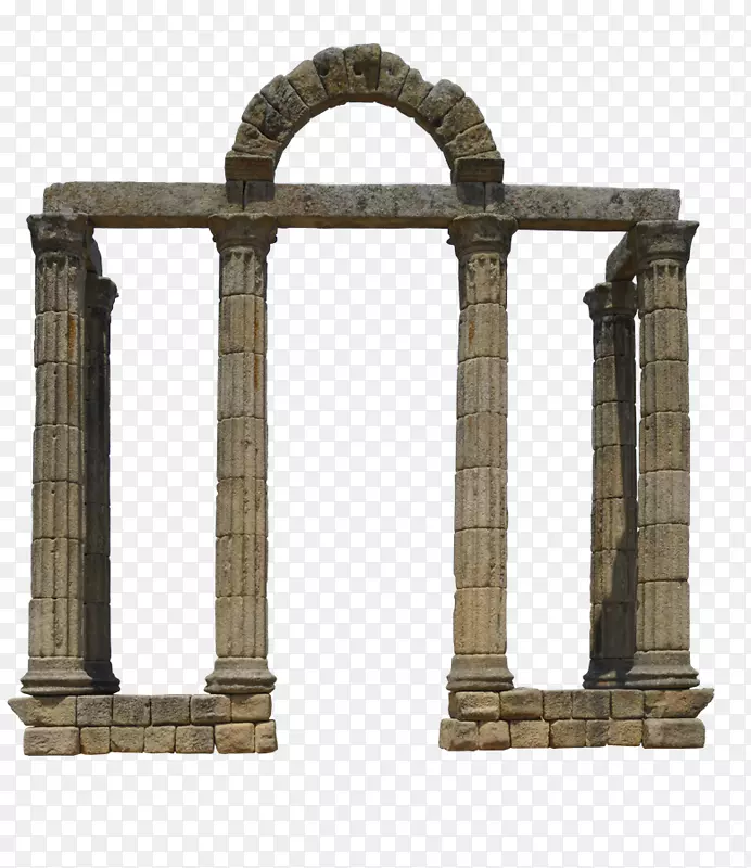 柱拱夹艺术-石材复古建筑材料自由拉