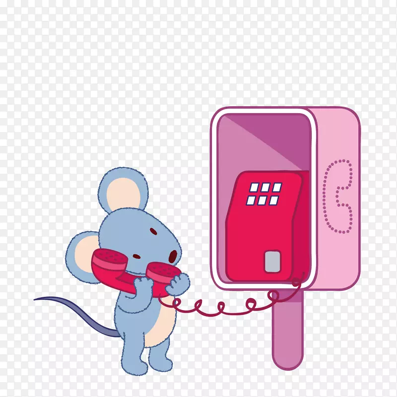 电话亭谷歌图片-打电话给小老鼠