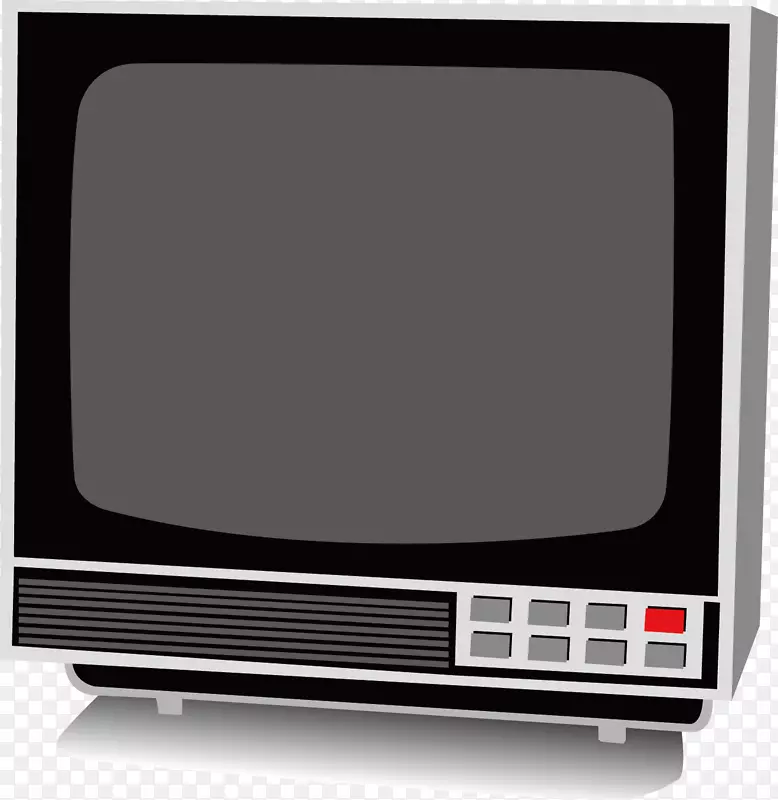 电视机电脑显示器-老式黑白电视设备背景资料