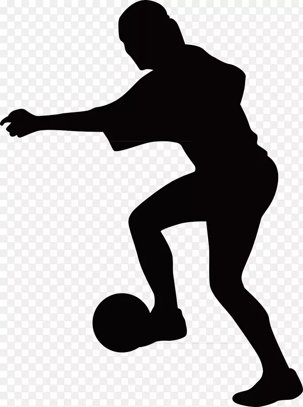 足球运动员-罚儿童轮廓