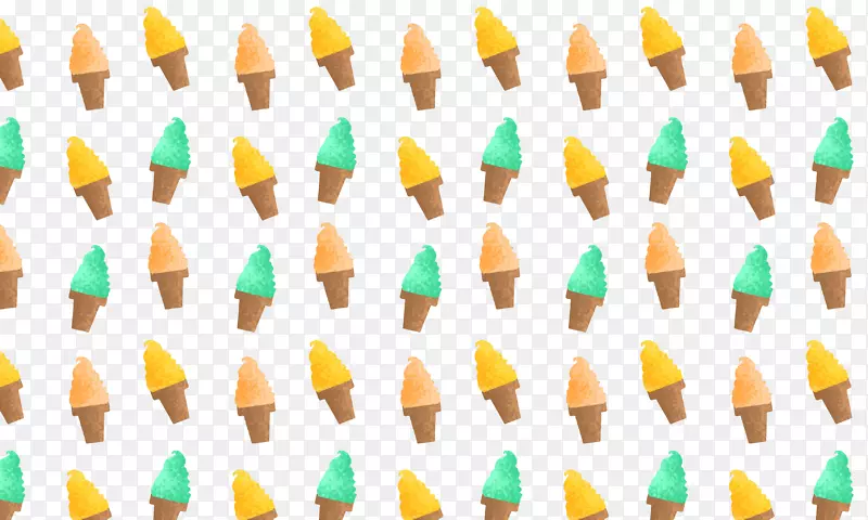 派对帽黄色三角卡通冰淇淋