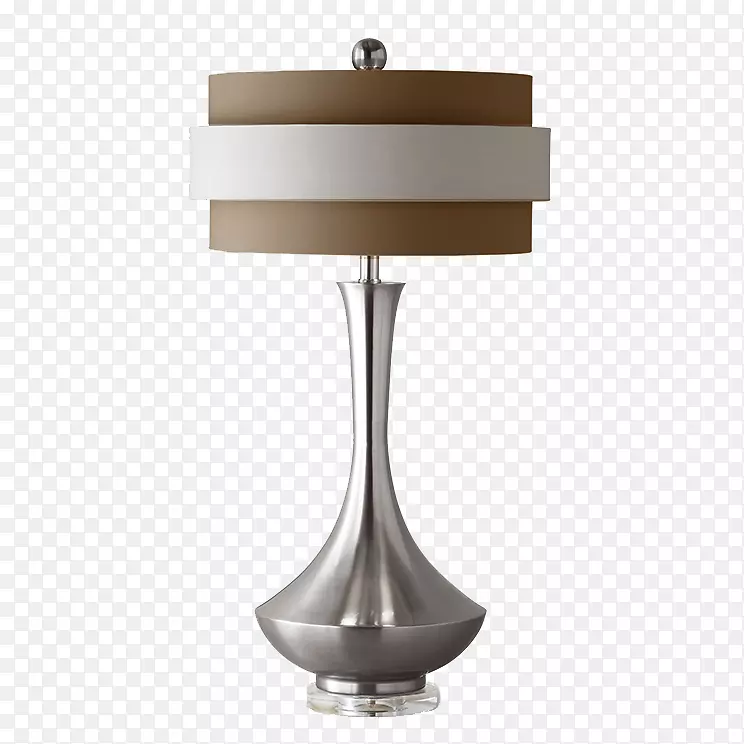 灯具台面家具照明简易双金属灯罩床头灯