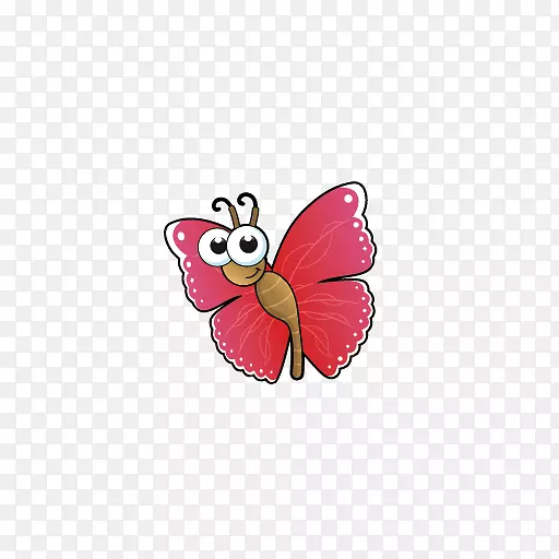 昆虫卡通版税-免费剪贴画-蝴蝶