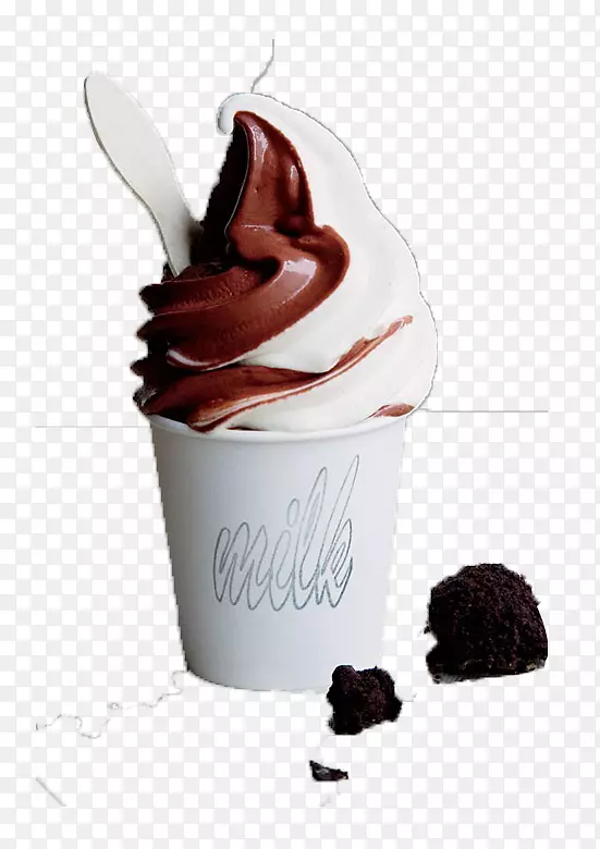 巧克力冰淇淋纽约圣代冷冻酸奶巧克力冰淇淋