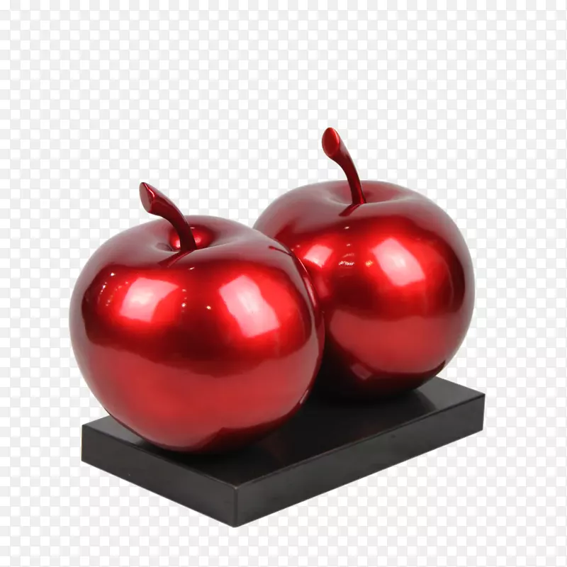 深圳苹果雕塑玻璃纤维-红苹果装饰