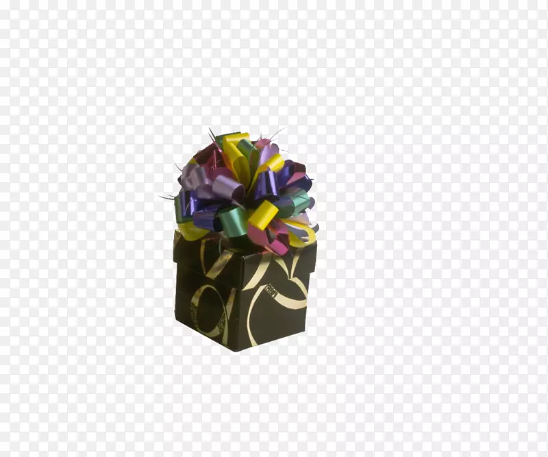紫色礼品盒包装和标签设计师-礼品