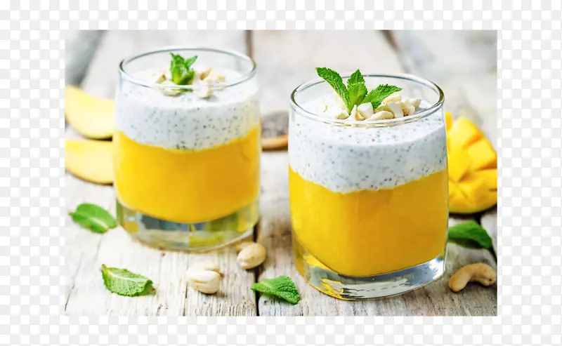 早餐摩丝奶油嘉尼亚种子酸奶-美味芒果饮料扣夹免费高清