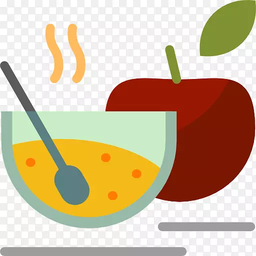 苹果汁可伸缩图形图标-卡通苹果汁