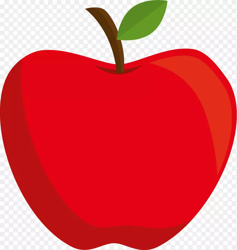 苹果下载剪贴画手绘红苹果