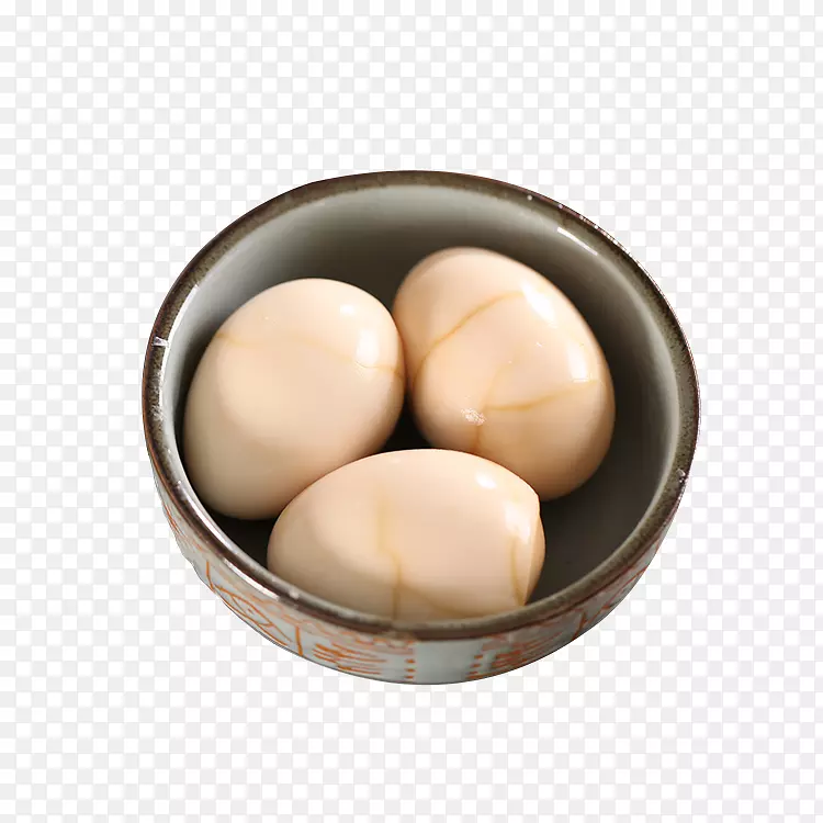 茶蛋大豆蛋早餐煮鸡蛋去壳花碗