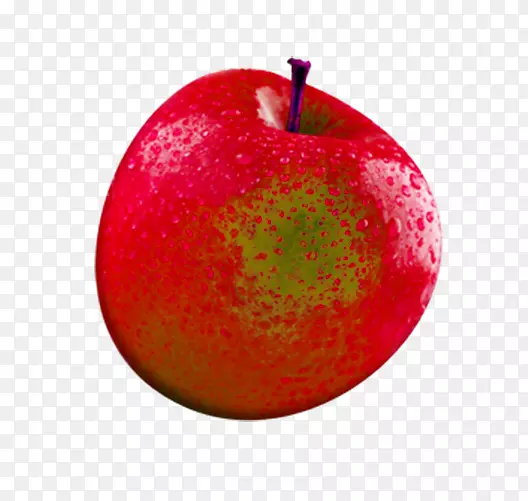 苹果水果三维计算机图形-3D创意水果卡通红苹果