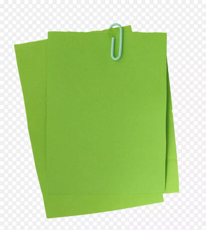 回形针贴纸绿纸便条