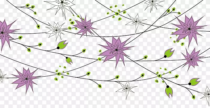 绘画插图-创意紫色鱼苗