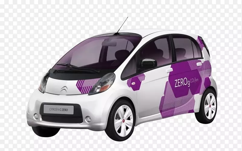 三菱i-miev汽车电动汽车三菱电机-紫车