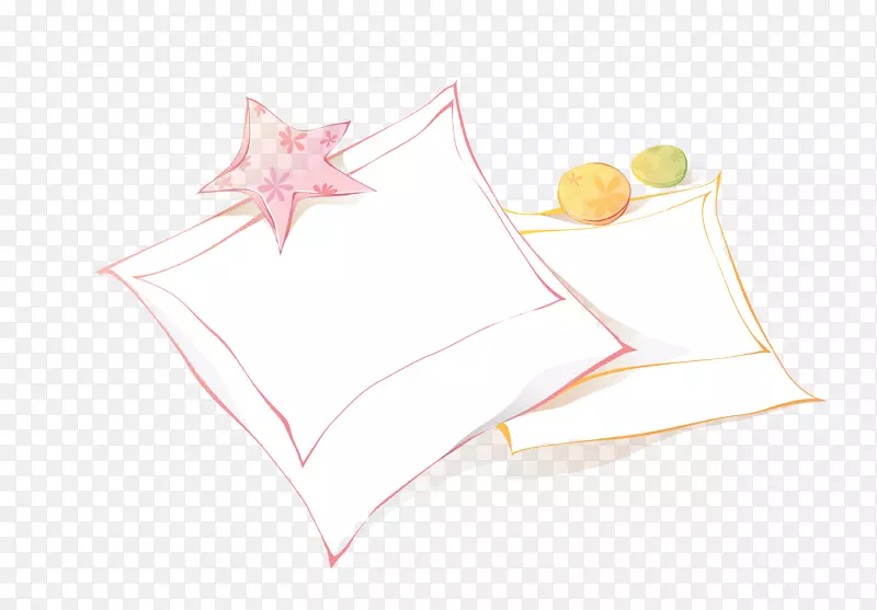 加厚垫床单图案-粉红色橙色便笺纸