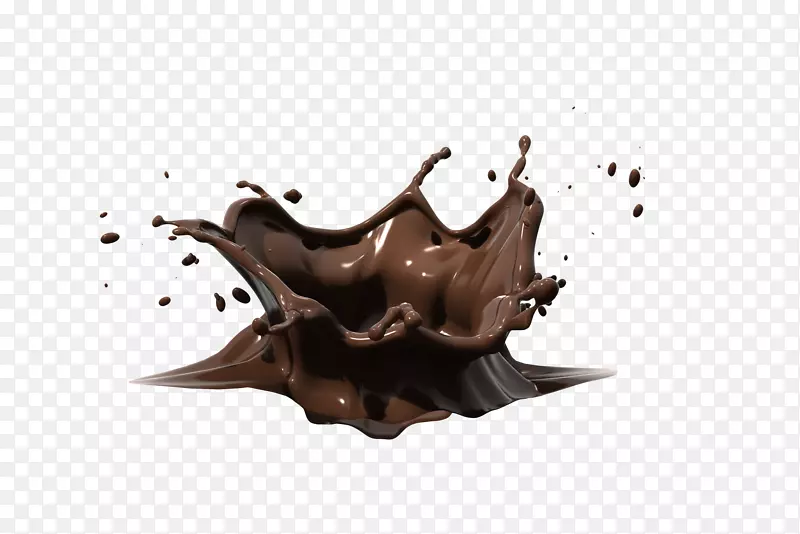 雪糕巧克力松露白巧克力冰淇淋巧克力棒-巧克力创意溅射效应
