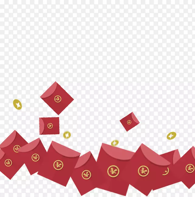 红包新年下载-红色简单红包装饰图案
