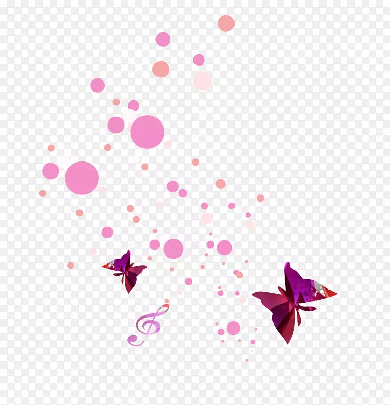 蝴蝶洋红紫色-蝴蝶点号