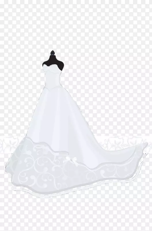 当代西式婚纱白手彩绘婚宴桌