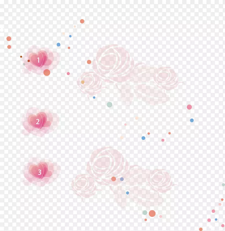 纺织花瓣图案-玫瑰图案背景