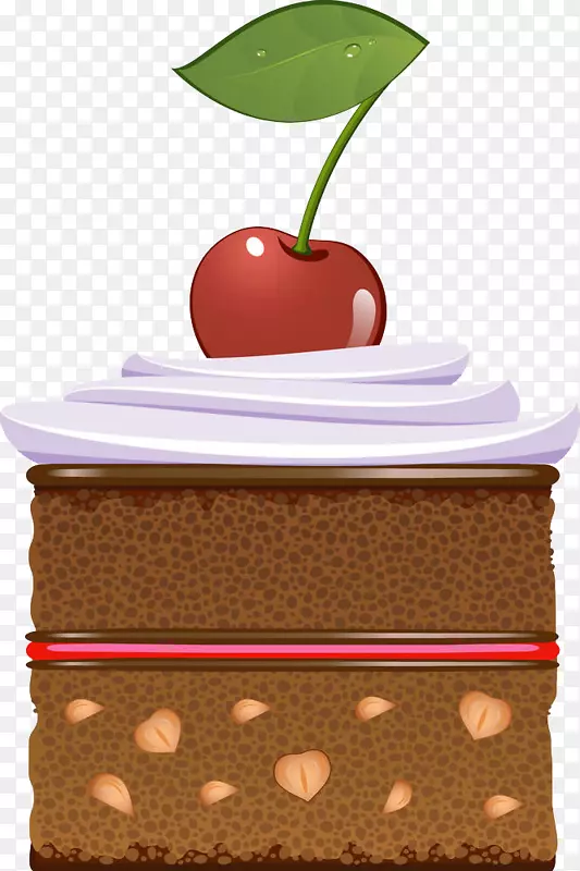 免费奶油蛋糕樱桃蛋糕在杯子里