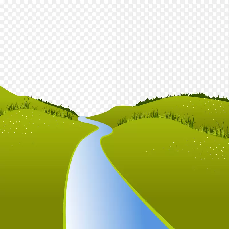 河流计算机文件-小河草