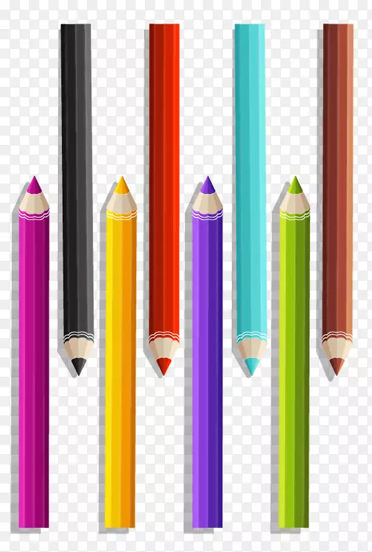 彩色铅笔装饰图案材料免费扣