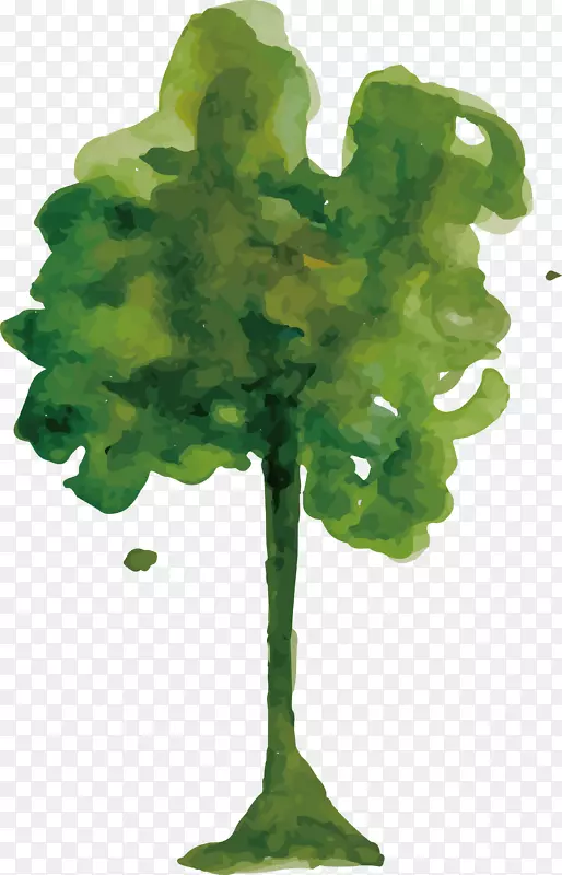 水彩画树-水彩树设计
