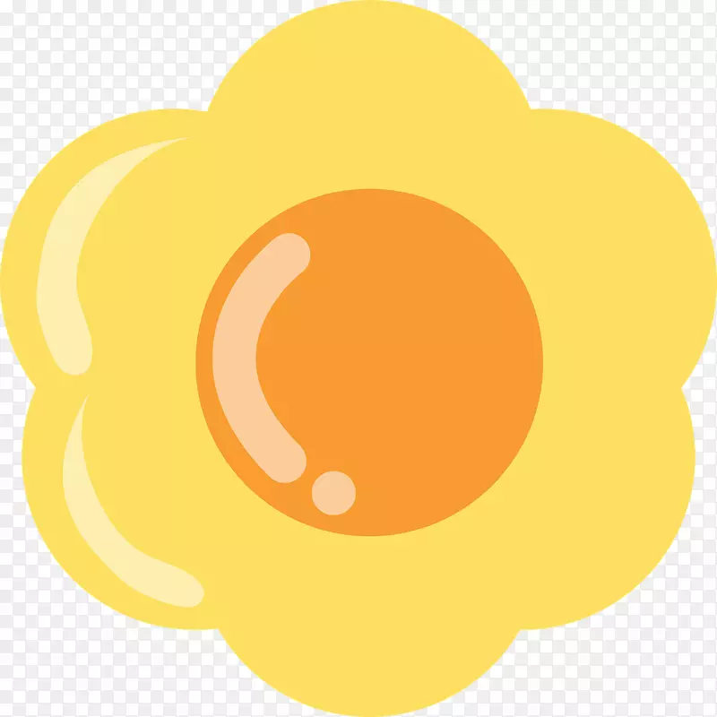 黄圆剪贴画-黄蛋
