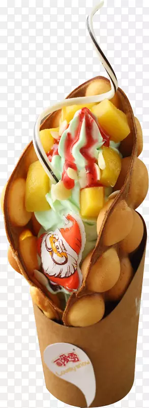 冰淇淋蛋华夫饼鸡沙基马甜点-美食家蛋
