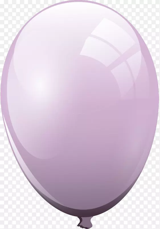 紫色气球.手绘紫色气球