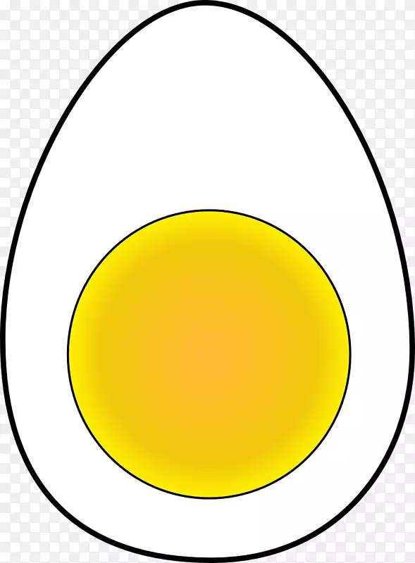 煎蛋煮熟鸡蛋夹艺术.椭圆形鸡蛋