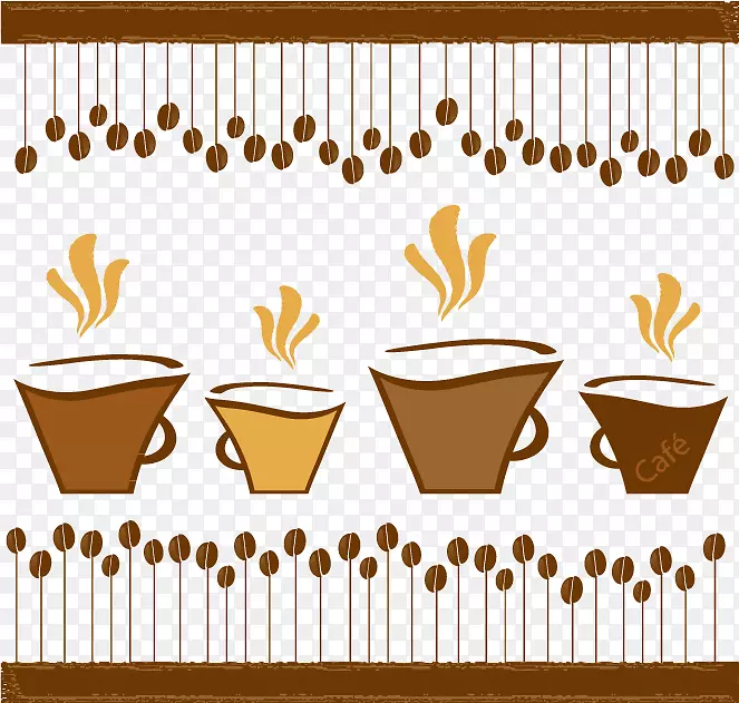 咖啡杯茶咖啡厅-咖啡创意插图