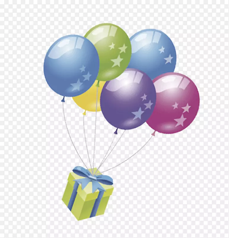 气球礼物生日-漂亮的气球悬挂礼物