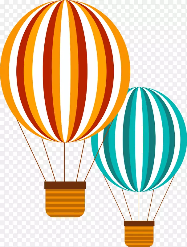 热气球-彩色热气球
