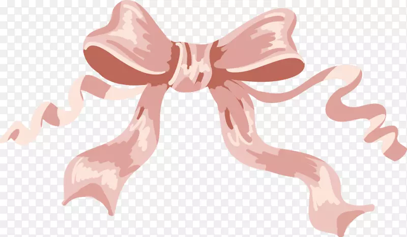 粉红剪彩艺术-简单的粉红色蝴蝶结图案