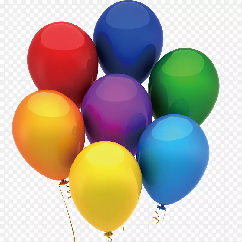 气球彩色图例生日-彩色气球