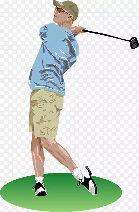 高尔夫俱乐部高尔夫球场剪辑艺术-卡通金发电影图片黄色背景
